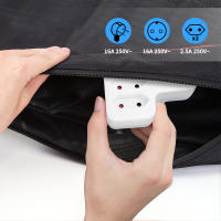 Aigostar Adaptador Enchufes con Interruptor ,3 Tomas Adaptador Enchufes con Protección Infantil,1 Schuko,2 Clavija EU,Blanco - details 4