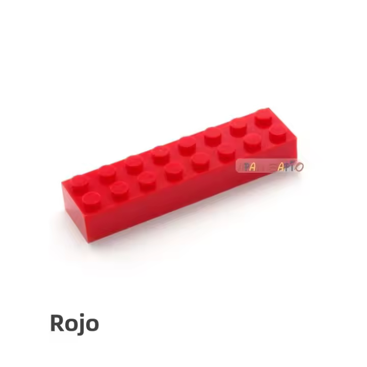 20pcs Bloques De Construcción DIY Con Dots 2x8 Bloques Educativos Creativos Para Niños Y Niñas Plásticos Compatible Con 3007 - 1