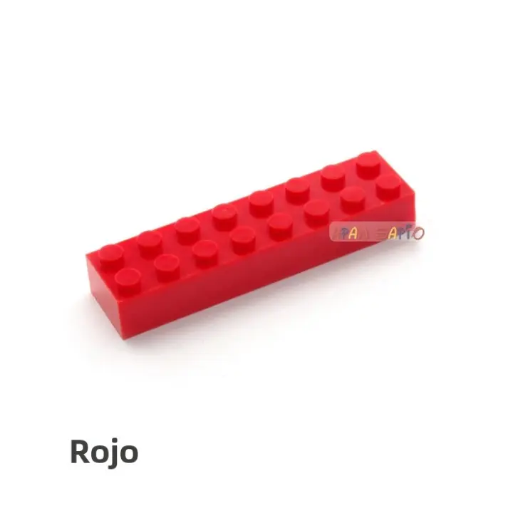 20pcs Bloques De Construcción DIY Con Dots 2x8 Bloques Educativos Creativos Para Niños Y Niñas Plásticos Compatible Con 3007 - 1