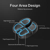 Cojín De Espuma Memory Foam Antideslizante Ortopédico Para Prostata Alivio Del Dolor Lumbar Coccyx En Silla Coche Comodidad - details 3