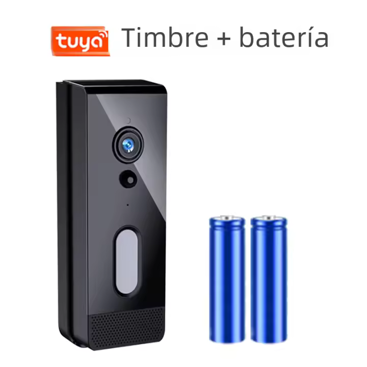 Cámara De Video Portero Inteligente Tuya 1080P HD IP65 Impermeable Con Intercomunicador Para Móvil Y Batería De 5200mAh Compatible Con Alexa Y Google Home - 1