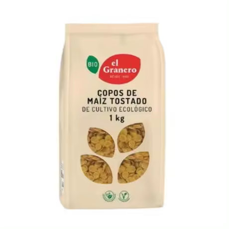 Copos Maiz Tostado Bio 1kg El Granero Integral - 1