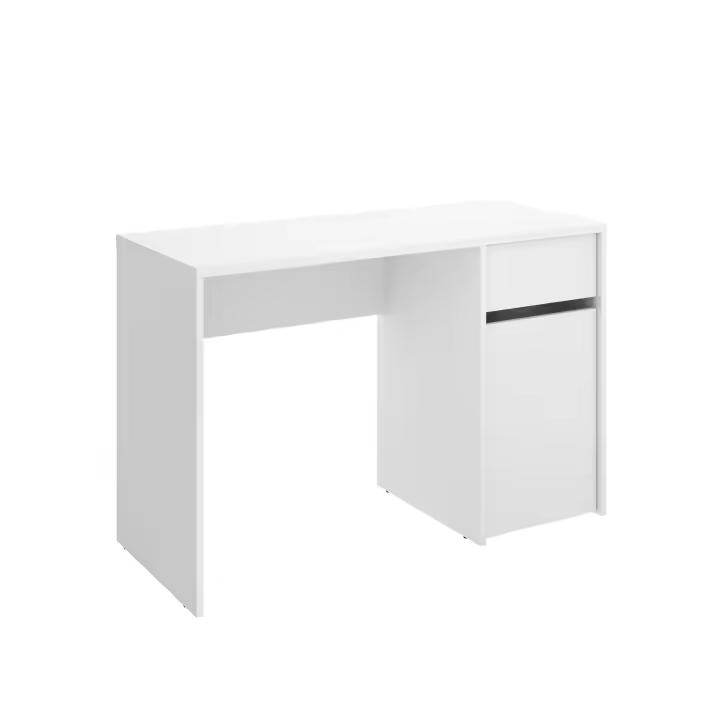 DEKIT GRUPO RIMOBEL BALI - MESA ESCRITORIO BALI CON CAJON Y PUERTA - 110 X 74 X 50 CM - BLANCO - 1