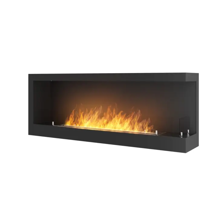 Chimenea de Bioetanol incrustada Esquina 1200 Derecha SimpleFire con Cristal - 1
