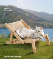 Silla De Tendencia Para Gatos Con Asiento Elevado Y Base De Madera Cómoda Y Ajustable Instalación Fácil Sillín Para Mascotas - details 1