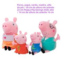 Juego De 4 Piezas De Peluches Peppa Pig Original Con George Dinosaur Teddy Bear Y Oso Rosa Muñeco De Decoración De Fiesta Regalo Para Niños - details 6