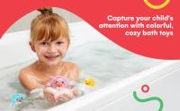 Juguete acuático para bañera para niños pequeños - Divertidos juguetes de ducha para la hora del baño - Ideal para bañeras, piscinas, baños y playas - Pequeños regalos para bebés, niños pequeños y niños - Paquete de 3 - details 0