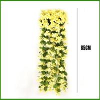 Flores Artificiales Moradas Para Decoración De Fiestas Y Boda Arreglo Floral De Plástico Para Exterior Decoración De Pared Y Jardín - details 10