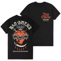 Camiseta Unisex De Verano Casual Vintage De Metal Core Rock American Bad Omen Con Estampado Corta Transpirable Ligera Secado Rápido Protección Solar Estilo Crew Neck - details 5