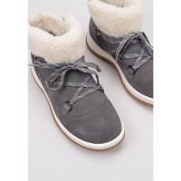 UGG Lakesider Heritage Lace Botines Planos Mujer Gris - details 1