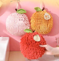 Toalla De Mano De Terciopelo Chenille Forma De Fruta Absorbente Suave Y Shaggy Toalla De Secado Rápido Para Baño Y Cocina Regalo De Navidad - details 0