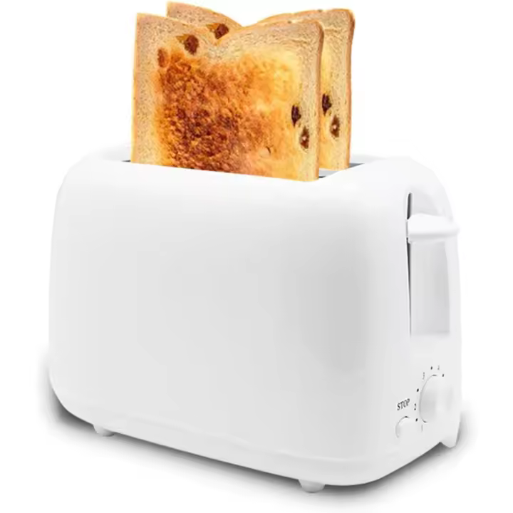 Tostadora, Sandwichera Y Desayunadora Doméstica, Tostadora Automática, 650 Vatios De Potencia, Tostado Ajustable, Ranoras Para Pan Extra Anjas, Bandeja Recodemigas Extraible, Blanco - 1