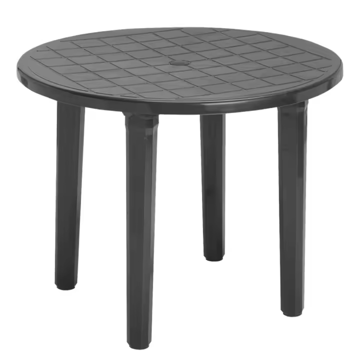 MESA REDONDA ANTRACITA 90 CM 4024ANT GARDEN LIFE - 1