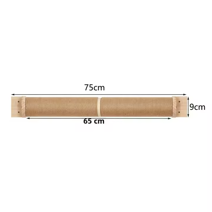1Pc Poste De Rasguñar Para Gatos Pared Muebles Para Mascotas De Madera Con Cordón De Sisal Scratcher Para Gatos Grandes Columnas Gruesas Para Gatitos - 1