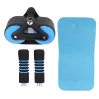 Roller De Push-up Con Ruedas Silencioso Para Ejercitación Abdominal Y Cintura Equipo De Fitness Doméstico Azul - details 3