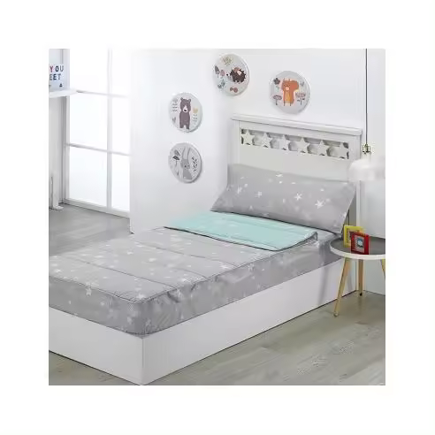 Saco Nórdico con Cremallera, Edredón Ajustable para Cama Infantil, Especial Cama nido y Litera de 90 y Cama de 105 Modelo Estrellas Stars Sibiles 00368 - 1