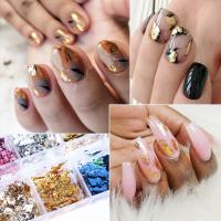 12 Colores De Foils Para Uñas Brillantes Y Elegantes Decoración Con Chips De Aluminio Para Arte De Uñas Kismis Caja Individual - details 5