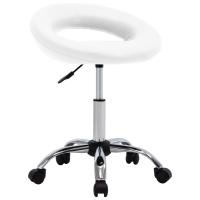 vidaXL Silla de trabajo con ruedas cuero sintético en color Rojo/Rojo vino tinto/Blanco y más | cómodas modernas ergonómicas para comedor cocina salón hogar - details 2