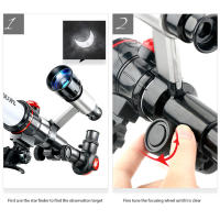 Telescopio Astronómico Profesional Para Niños Y Estudiantes Observación De Planetas Y Luna Portátil HD Regalo Para Niños - details 11