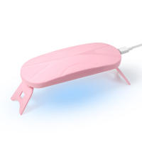 LULAA Lámpara De Uñas LED Plegable Mini Para Hogar Y Salón Profesional Terapia Fototerapia Ratón Lámpara De Uñas Con 3 LED 6W ABS Certificación CE - details 5