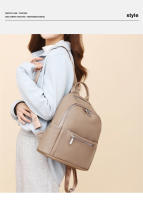 Nueva mochila informal de cuero suave para mujer, moderna y de alta gama, con gran capacidad para desplazamientos diarios. - details 10