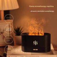 Humididiador ultrasónico de Llama de simulaciónaceite esencial aromático portátil de 7 Colores para chimenea - details 0