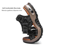 Sandalias De Verano Para Hombre En Cuero Genuino Gladiador Cómodas Para Playa Y Exteriores Tallas 38-46 Cierre Con Hebilla - details 8