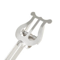 Soporte De Música Portátil Para Trompeta Y Trombón De Hierro Duradero Y Ligero Accesorios Para Instrumentos Musicales Clip De Metal Plateado - details 2