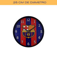 Reloj de Pared MOZURU "Blaugrana" Fútbol Club Barcelona– 25 cm de Diámetro con Logo | Diseño Deportivo para Fans | - details 2