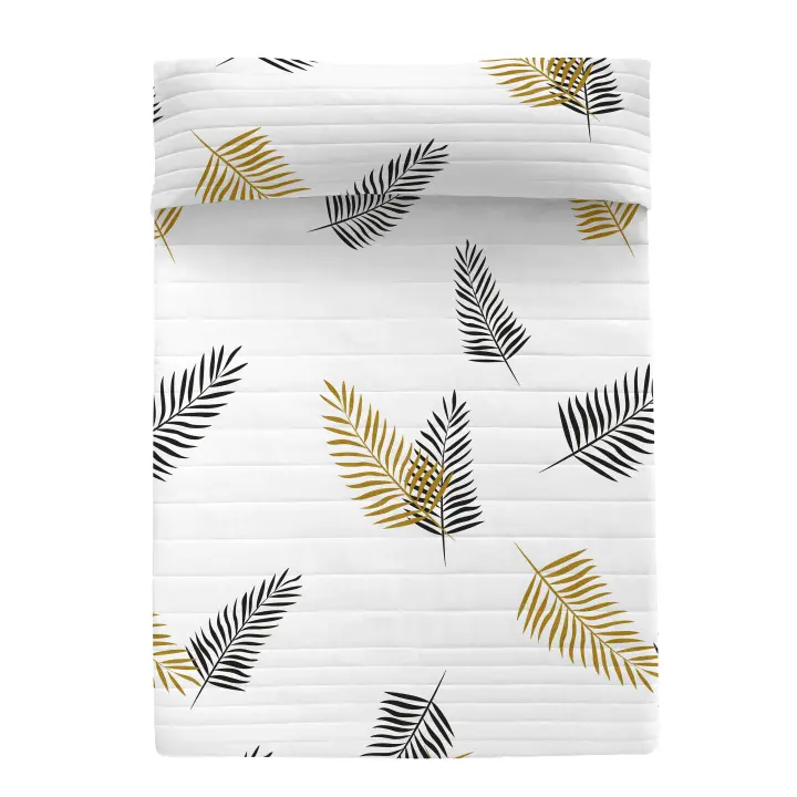 Happyfriday- Foliage Colcha, Colchas 100% Algodón (exterior) 100% Poliéster (relleno), calidad de 150 TC, Fabricado en España - 1