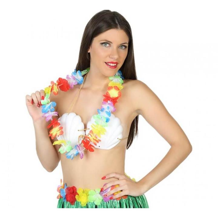 Atosa Lei o collar Hawaiano Multicolor