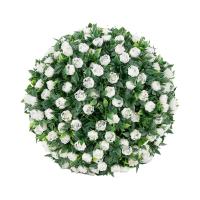 Planta Artificial Decorativa De 20cm Esfera De Topiario Elegante Accesorio Duradero Para Decoración Floral En El Hogar Y Exterior - details 3