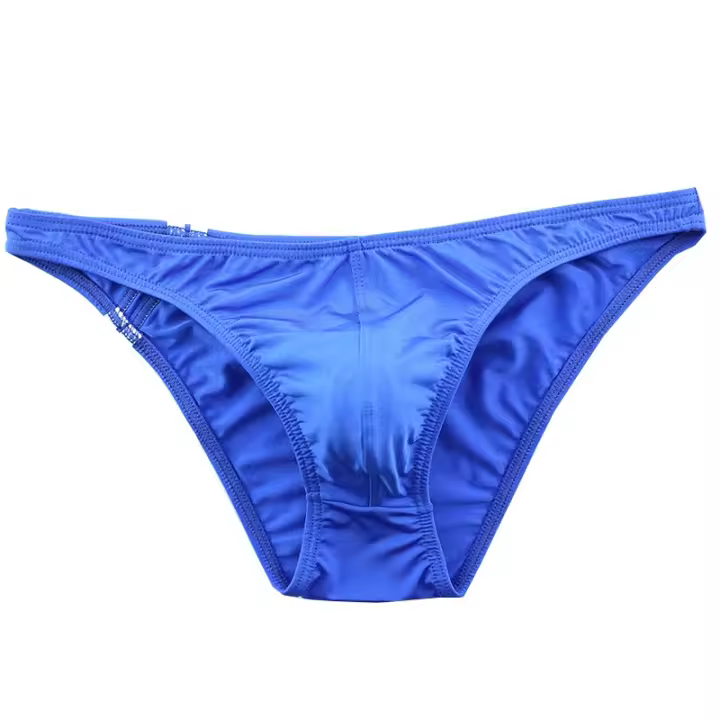 Bragas De Natación Para Hombre Monocromáticas Con Bolsillo U Briefs De Playa Cortos De Baño Deporte Y Fitness Poliéster Spandex - 1