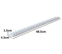 Pinchos Anti Aves Antipalomas de 6 Unidades de 48,5 x 4,3 x 1,5 cm, Pinchos Anti Gatos, Auyentador para Palomas,Anti Palomas, Alféizar, Gato, Marta, Paloma, Valla, Techo, Protección contra Pájaros - details 1