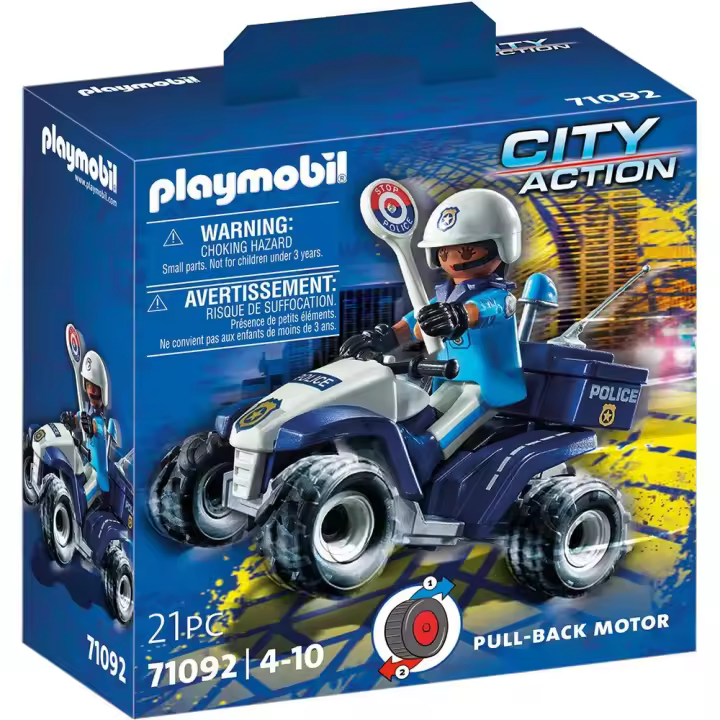 Playmobil Policía-velocidad ??acción En Quad City - 1