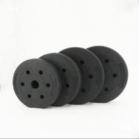 Placa De Levantamiento De Pesas Con Mancuernas De Cemento Recubiertas De Pe, Equipo De Fitness, Placa De Levantamiento De Pesas Con Pesas Ajustables, Especificaciones 1,5 Kg/2 Kg/2,5 Kg/3 Kg, Diámetro Del Orificio 25 Mm - details 4