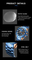 Reloj Deportivo De Lujo FOXBOX Para Hombres Cuarzo Acero Inoxidable Impermeable Dual Display Relogio Masculino Con Pantalla LED Y Luz Nocturna - details 10