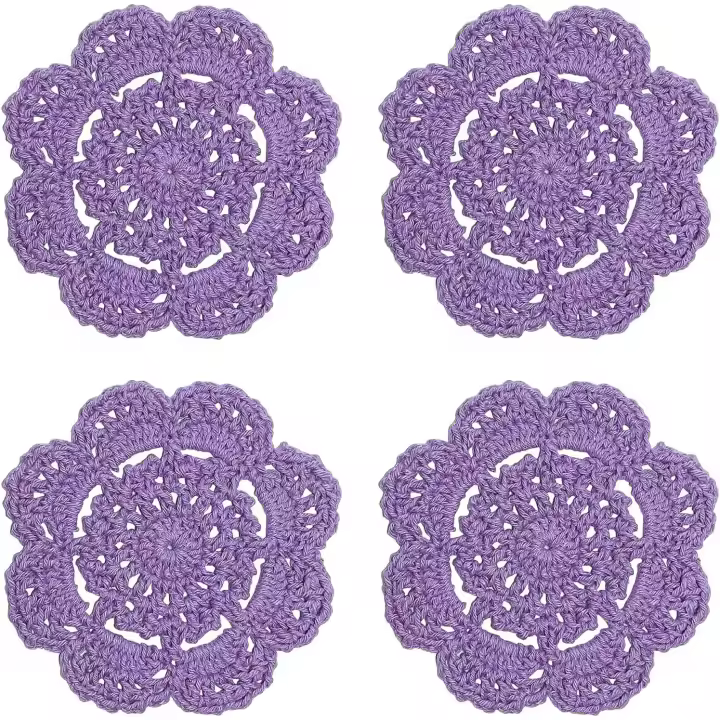 Posavajos de Pollo de mano, 4 (Morado) - 1