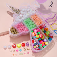 Kit De Manualidades Para Niñas: Encantador Kit De Cuentas De Arcilla Polimérica En Forma De Unicornio Y Conejo Para Crear Pulseras Y Collares Accesorios De Joyería DIY Regalo Divertido - details 2
