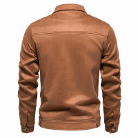 2024 Otoño e Invierno Chaqueta de Solapa Nueva Chaqueta de Moda para Hombres Chaqueta de Ante para Hombres al Aire Libre - details 3