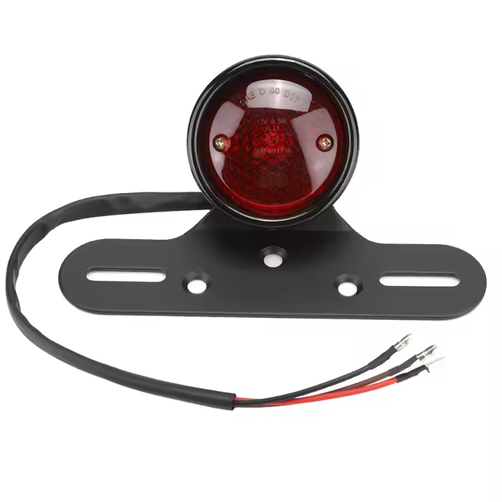 Luz L universal para motocicleta, lámpara trasera de freno, accesorios de modificación de motocicleta, estilo retro - 1