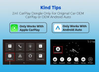 Adaptador 2en1 Wireless Android Auto Carplay Para Honda Accord Civic Ridgeline CR-V Odyssey Clarity Fit HR-V Dongle Inteligente Plug And Play - details 2