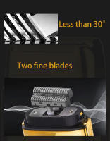 Afeitadora Eléctrica Kemei Para Hombres Cuchilla Doble Recargable Corte Flotante Afeitadora De Barba Y Rostro Con Trimmer De Pelo - details 3