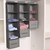 Organizador De Armario Colgante Con Estante Para Ropa Y Cuellos Collapsible Almacenamiento En Armario Para Ordenar Ropa Y Accesorios - details 11