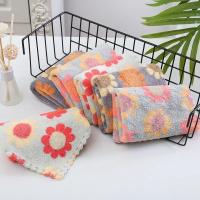 4Pcs Paños De Limpieza Para La Cocina Suaves Y Absorbentes De Felpa Coral Tela De Sastre Solapa De Girasol Toallas De Limpieza Doméstica 30X30CM - details 0