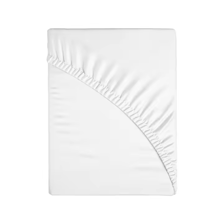 DEKORA SOUL - Sábana Bajera Ajustable de 50% Algodón y 50% Poliéster - Extra Suave y Duradera, Disponible en Tamaños de 90/105/135/150/180 cm - Color Blanco, Fácil Cuidado para un Descanso Perfecto - 1