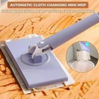 Mini Mop Automático Para Limpieza Del Hogar Multifuncional Con Paño Limpiador Para Ventanas Francesas Herramienta De Polvo Dedo Aplicación De Limpieza Doméstica - details 2