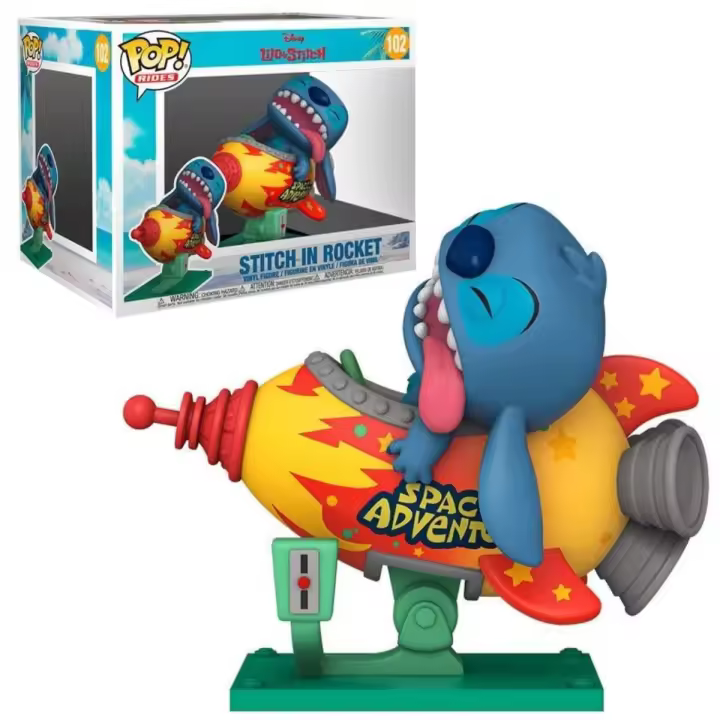 FUNKO POP! RIDES LILO & STITCH - STITCH EN COHETE, 55620, Nº102, TIENDA CON LICENCIA OFICIAL - 1