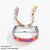 Nuevo Set De 12 Pulseras Tejidas Bohemianas Con Estampado De Rayas Para Hombres Y Mujeres Pulseras De Moda Para Surfistas - details 3