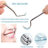 Kit De Limpieza Dental Reutilizable Con Limpiaencías De Dientes Y Llave De Olla De Acero Inoxidable Set De Limpieza Oral Para Adultos Con Bolsa De Aluminio+ Nylon - details 5